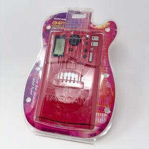 TASCAM CD-GT1 Red Portable CD Guitar Trainer Tested & Working Original Packaging